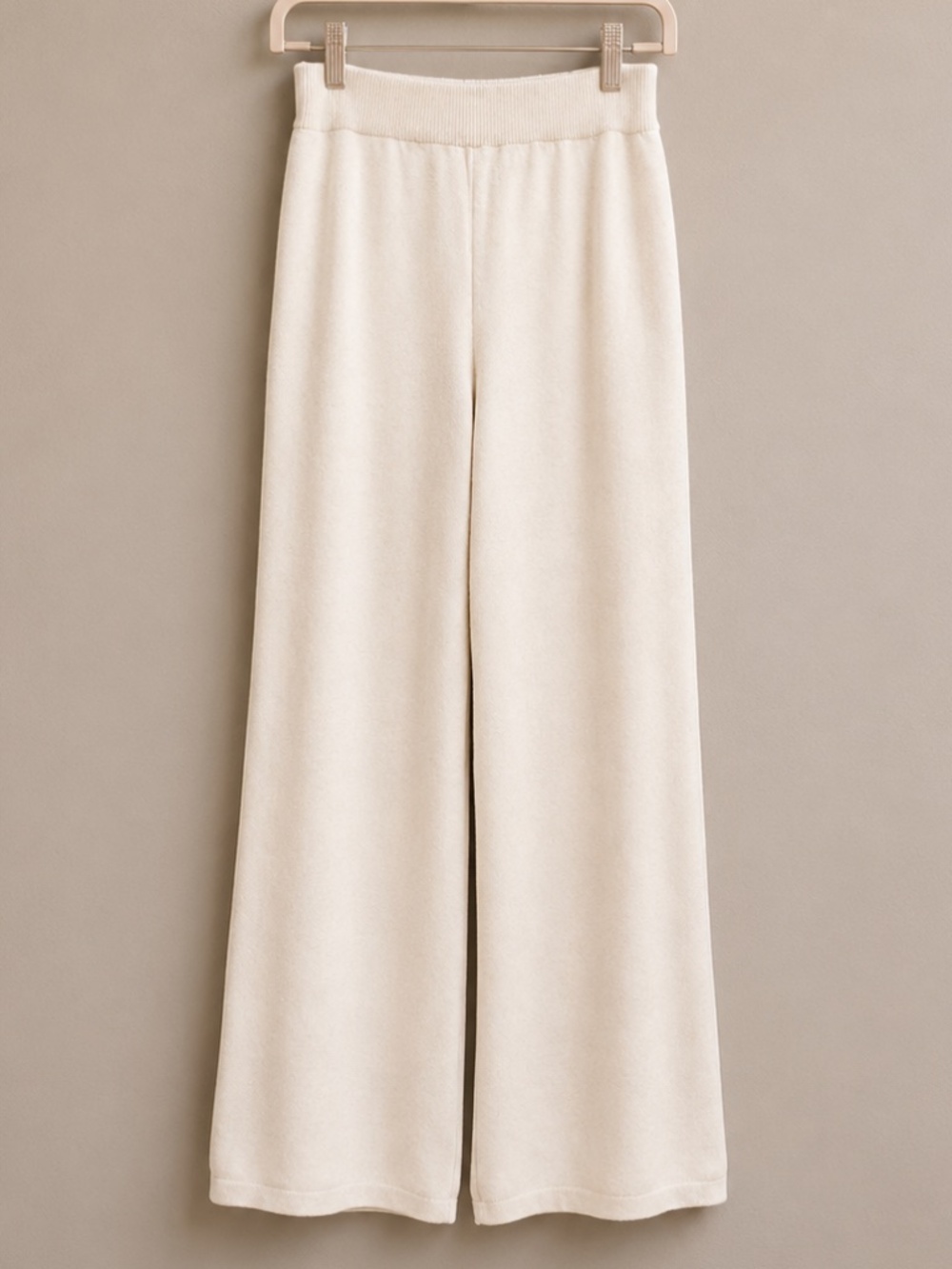 NWOT Jaki London Isla Cashmere Wool Blend Wide Leg Lounge Pants O/S - Picture 4 of 7